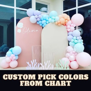 Double-Sided Arch Chiara Cover and Stand, Photo Backdrop Birthday Party Wedding Photography Backdrop Custom Stretchable Spandex Arch Cover