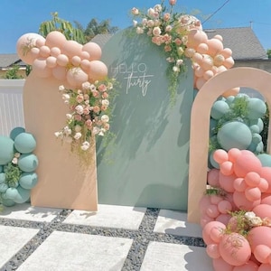 Arch Chiara Backdrop, Hello Thirty Arch Backdrop, Arch Backdrop Stand, Arched Fabric Backdrop, 30th Birthday Arch Backdrop, Birthday Party