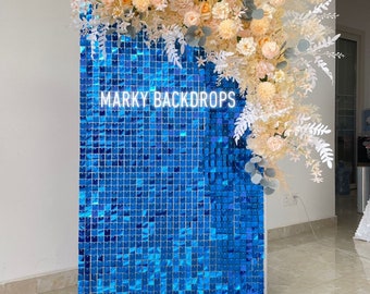 Sequin Shimmer Backdrop, Sequin Panels, Shimmer Wall, Sequin Backdrop, Events, Photo Backdrop, Sequin Wall, Blue Winter Sequin Backdrop