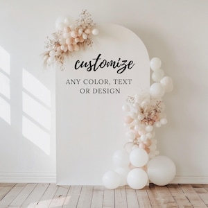 Custom Photo Backdrop Arch Cover Personalized Any Size Design Color Photo Backdrop Fabric Cover Double-Sided Background Decor Cover
