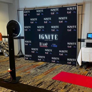 Custom Logo Backdrop Banner, Step and Repeat Business Event Backdrop, Logo Step Repeat Banner, Custom Event Backdrop, Corporate Event Banner
