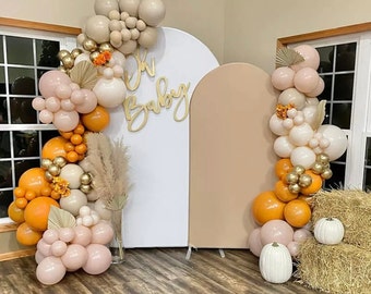 Arched Backdrop, Custom Arch Stand and Fabric Backdrop Cover, Arch Backdrop Stand for Wedding, Baby Shower, Balloon Garland, Photo Booth