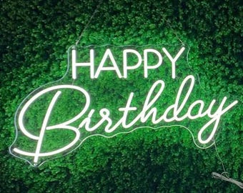 Alles Gute zum Geburtstag Leuchtreklame, Happy Birthday Leuchtreklame für Hintergrund, Geburtstag Leuchtreklame, Benutzerdefinierte Neon Leuchtreklame, Geburtstagsdeko, Geburtstagsparty