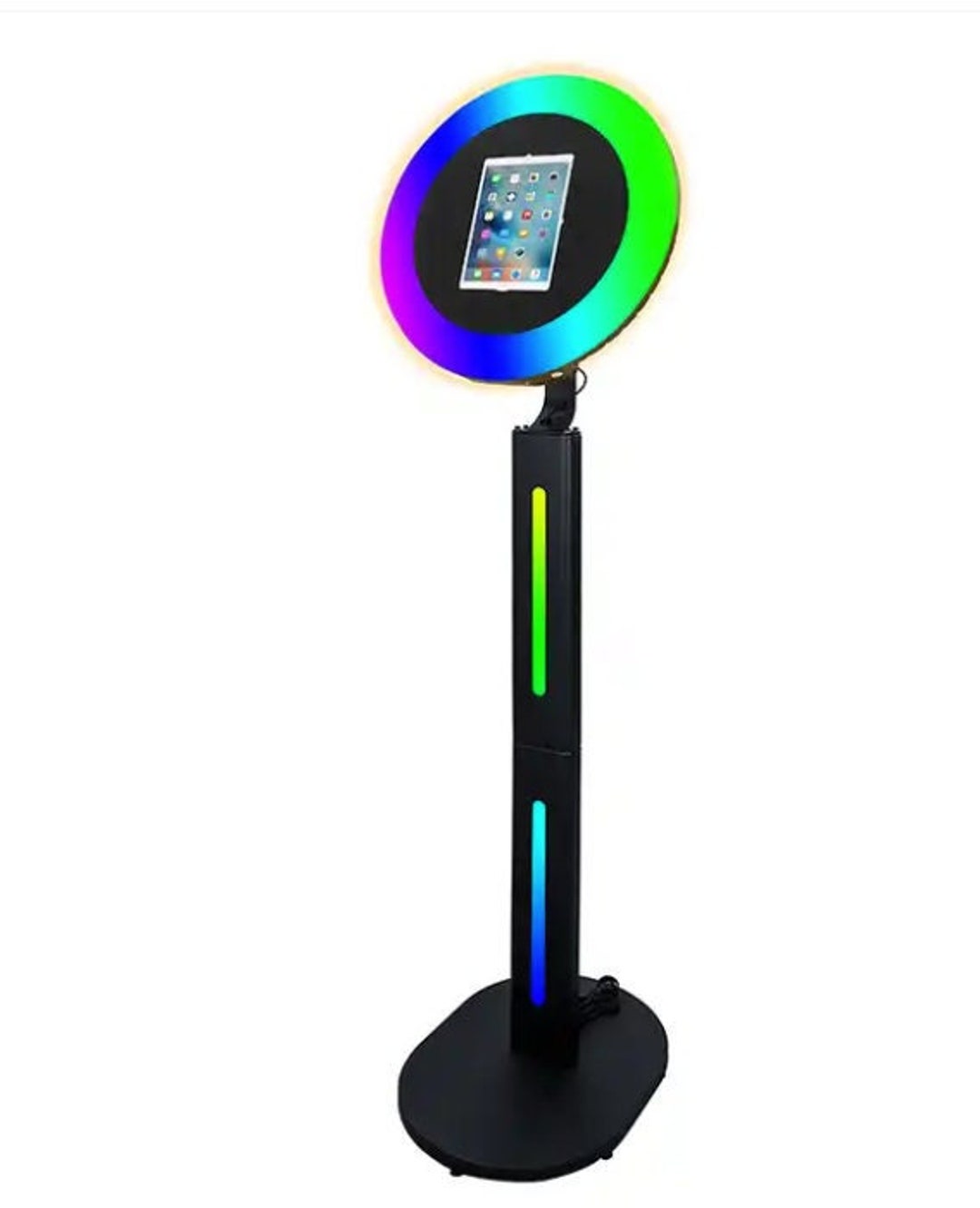 IPad Photo Booth, Ring Light Photo Booth for Business, iPad Digital Photo Booth, Printing Photo