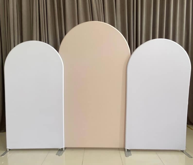 Arched Backdrop, Nude Arch Backdrop, Arch Backdrop Stand, Arched Fabric Backdrop, Arched Metal Frame Stand Fabric Backdrop, Arch Wedding image 1