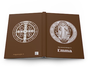 Saint Benedict Medal Journal, Catholic Spiritual Notebook