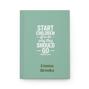 Proverbs 22:6 Christian Journal, Faith Parenting Notebook