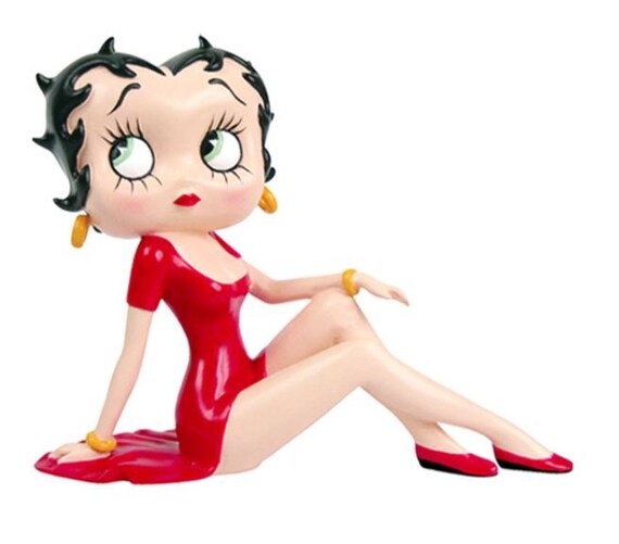 Betty Boop rot Demure Sammlerstück Boxed lizenzierte Figur Etsy