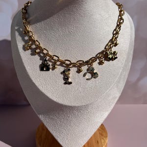 Disney Charm Necklace | Mickey Mouse Pendant | Stainless Steel Charms | Tarnish Resistant Jewelry image 4