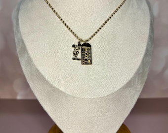 Magic Traveler Mouse Necklace | Vintage Inspired | Mickey Pendant | Florida Charm | Stainless Steel Jewelry | Waterproof Jewelry