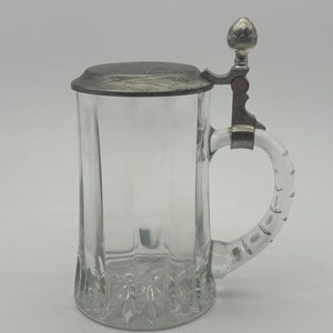 Vintage BMF Lead Glass Beer Stein ** Made in West Germany ** Collectible Beir Stein