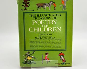 Vintage 1970 Illustrated Poetry Treasury for Children - Hardcover