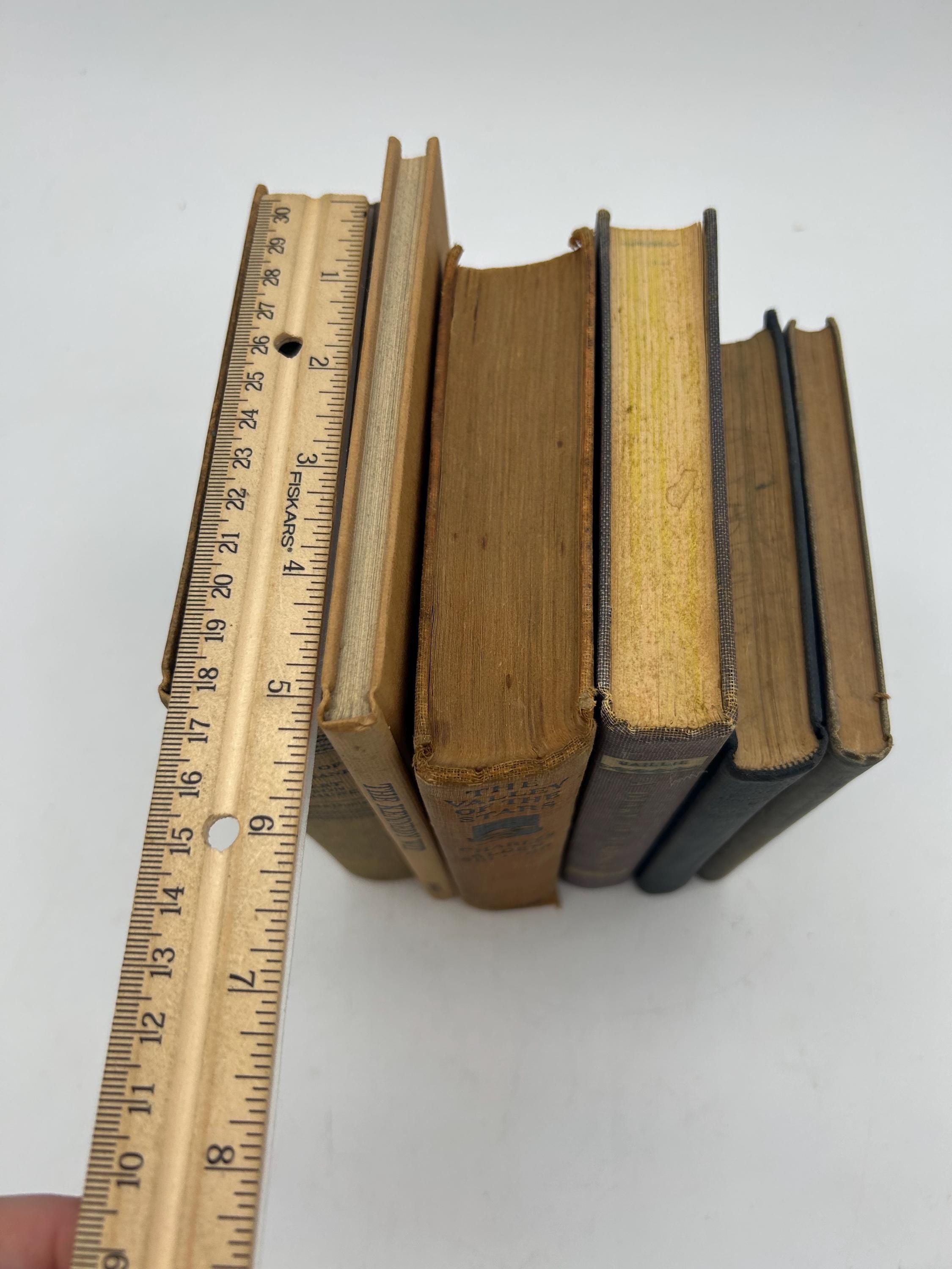 Vintage Hardcover Book Collection: Colorful Antique Decor Set of 6 - Etsy