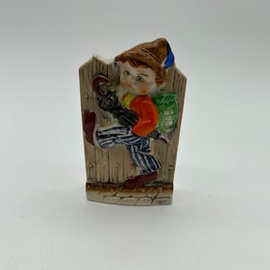 Vintage Made in Japan Porcelain German Boy Wall Pocket  Figurine