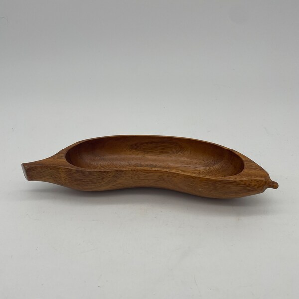 Wood banana bowl