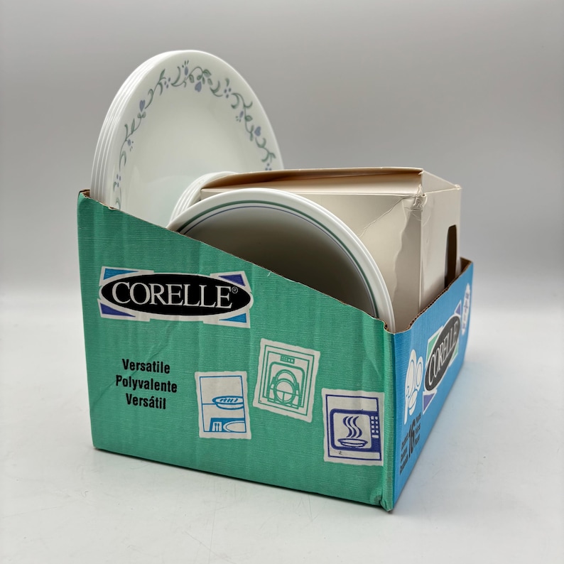 Corelle Box Vintage 1998 Corelle Country Cottage 16-piece Dinnerware Set. Unused in ...