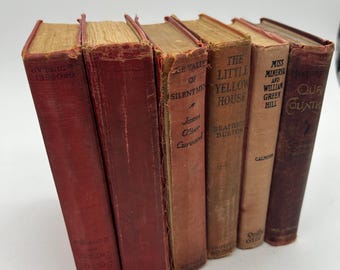 Vintage Books/50cm Set 【RED】洋書　古書　アンティーク Vintage Books/50cm Set 【RED】洋書 古書 アンティーク