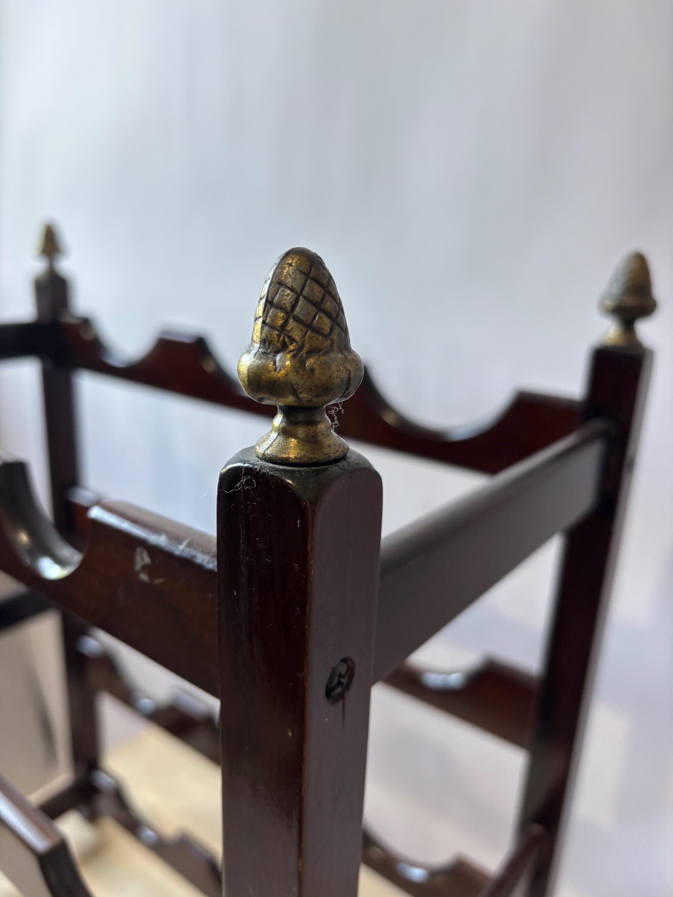 Vintage Bombay Company Wood Wine Bottle Rack - Holds 12 - Etsy