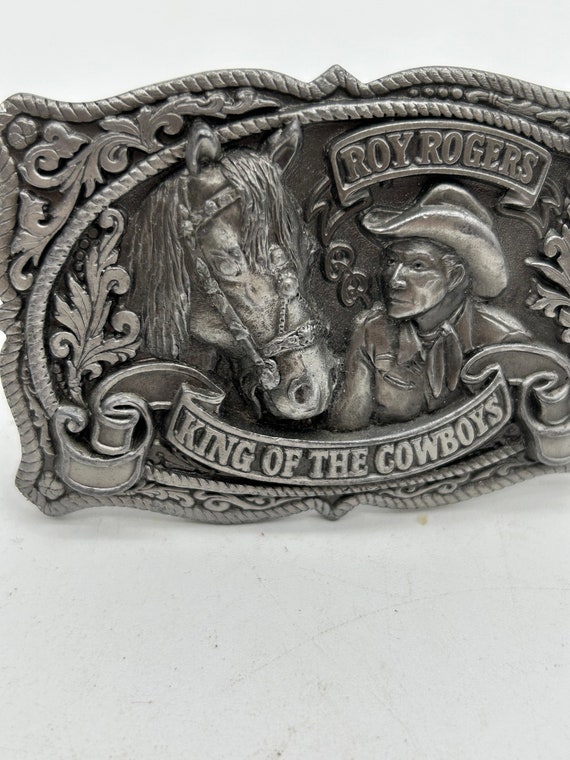 Vintage Roy Rogers Belt Buckle and Matching Keych… - image 7