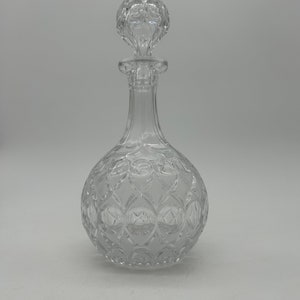 English Thumbprint-Cut Spherical Decanter English Thumbprint-Cut Spherical Decanter