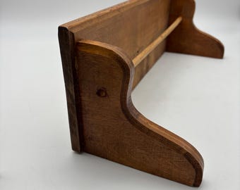 Vintage Solid Wood Wall Shelf.