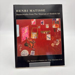 1996 “Henri Mattise: Masterworks From the Museum of Modern Art” Retro Paperback Art History Book. Text and illustrations.