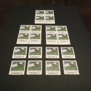 20 sellos postales canadienses de 6 centavos sin usar de 1971 - Emily Carr-Big Raven