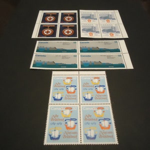 Conjunto de 4 sellos postales canadienses nuevos con 4 sellos - 32 centavos