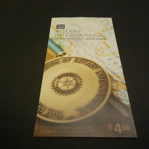 Sellos postales canadienses nuevos de 0,57 centavos - Folleto de 8 sellos - Rotary International