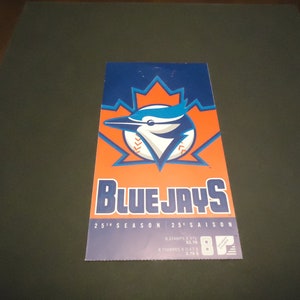 Folleto sin usar de los Blue Jays de 2001, de 8 sellos autoadhesivos de 47 centavos