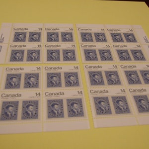 Set van 4 ongebruikte Canadese blokhoekstempels uit 1978-14 cent Jacques Cartier