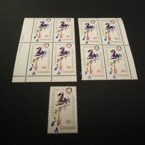 Sellos postales canadienses nuevos de 30 centavos x 9 sellos Terry Fox - Maratón de la Esperanza - 1982