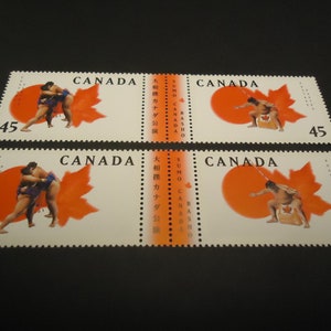 1998 Sumo, Torneo Canadiense 4 sellos postales - 45 centavos