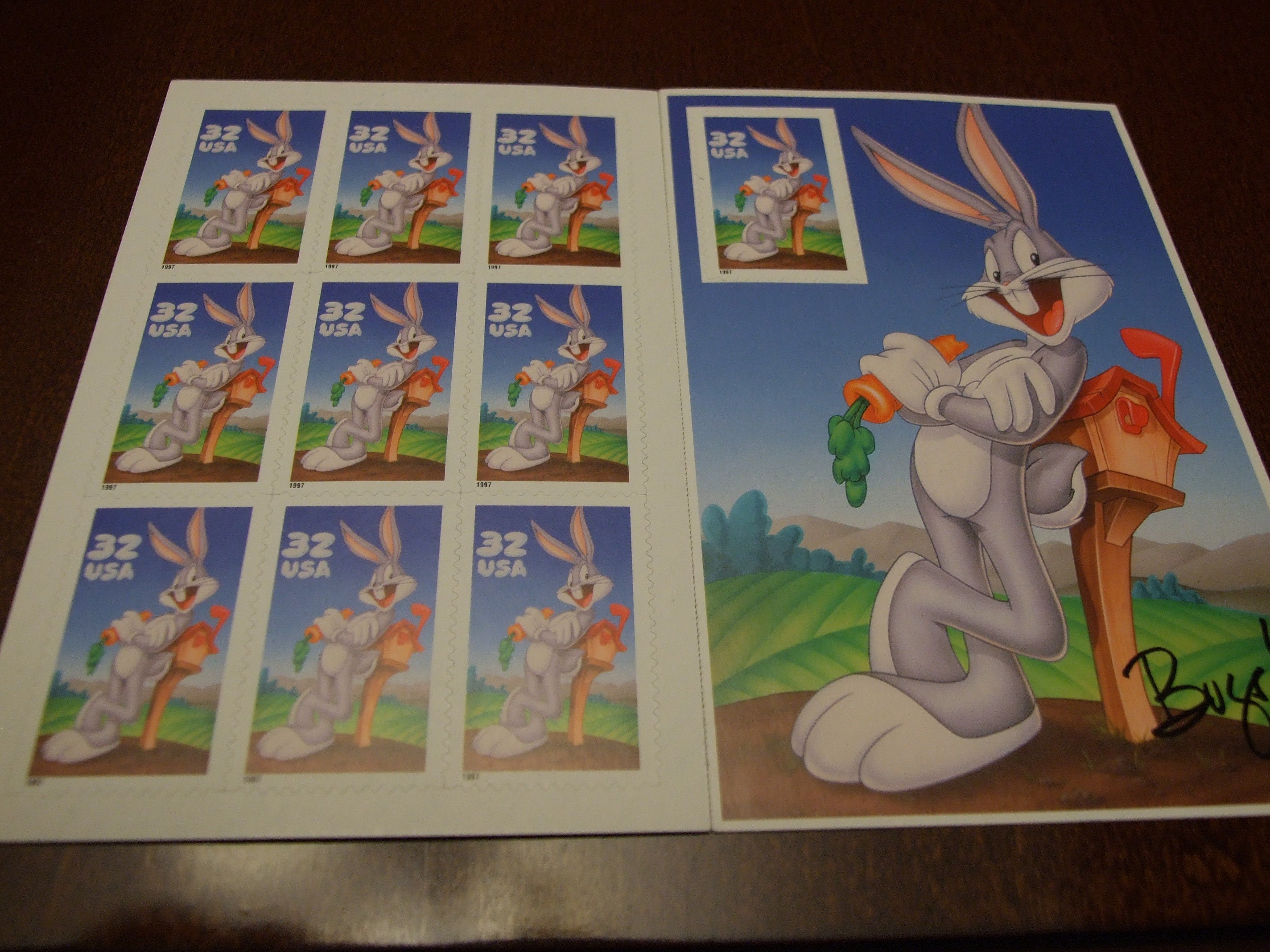 Bugs Bunny Sheet Of 10 Stamps 32 cents Collector Series USPS Etsy