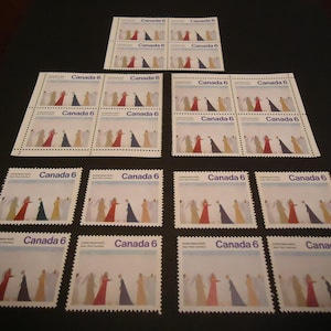 20 sellos postales canadienses nuevos de 1974 - 6 centavos - Natividad de Jean Lemieux