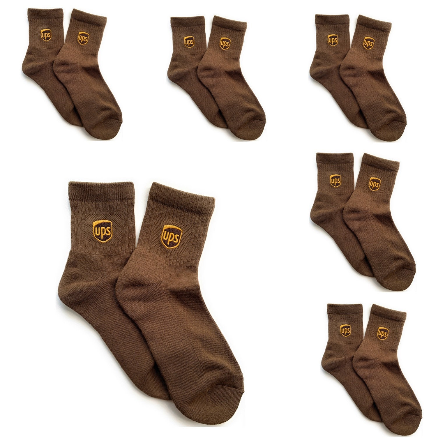 UPS Socks 3 Pair HIGHAnkle ALL Sizes United Parcel Etsy