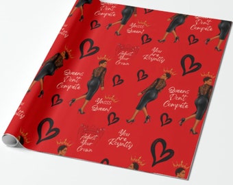 Black Queen Wrapping Paper