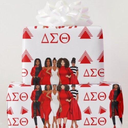 Delta Sigma Theta Ladies Wrapping Paper Etsy