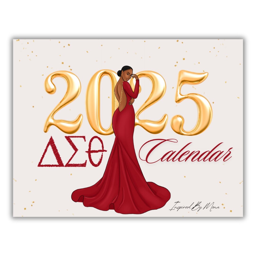 2025 Delta Sigma Theta Calendar Etsy