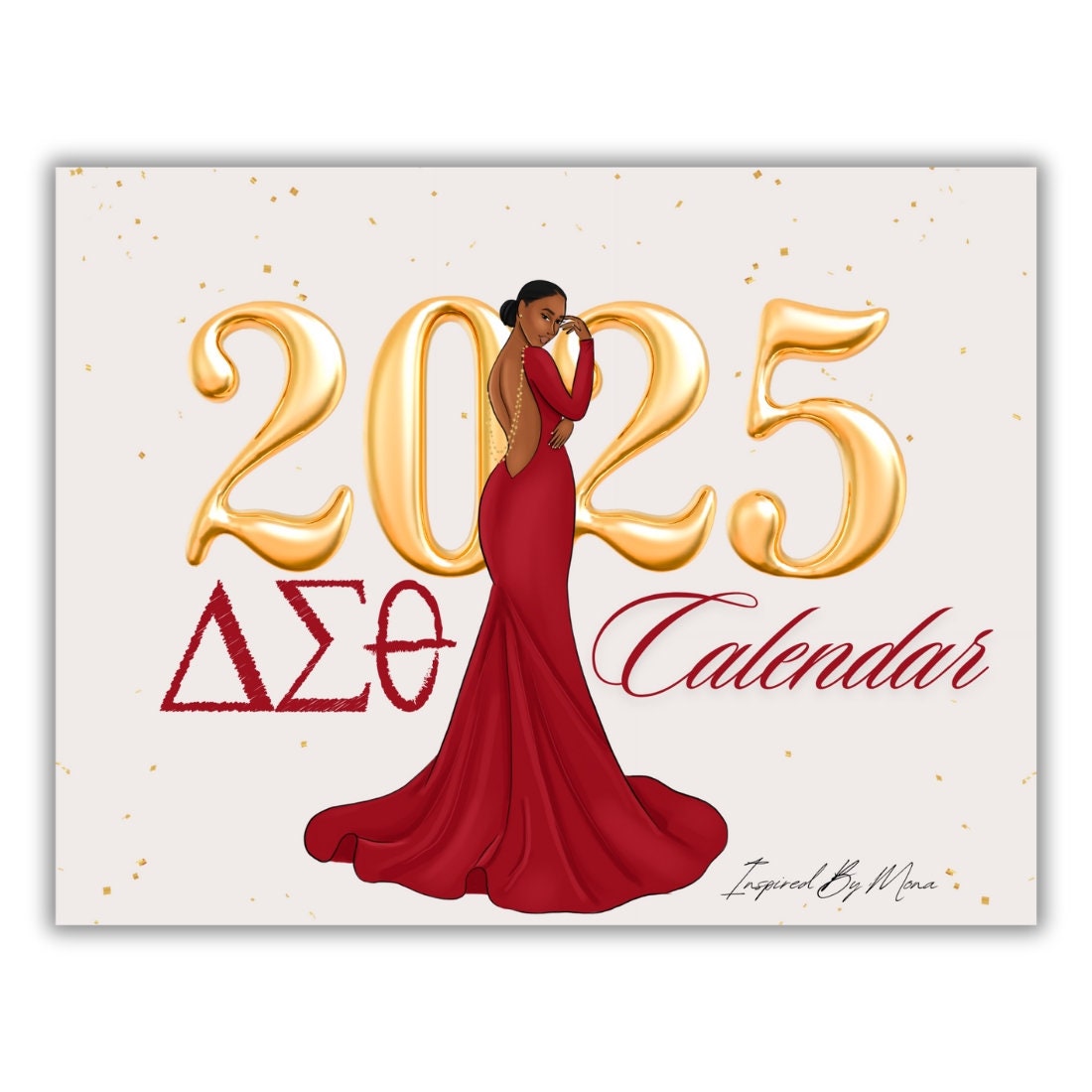 2025 Delta Sigma Theta Calendar Etsy