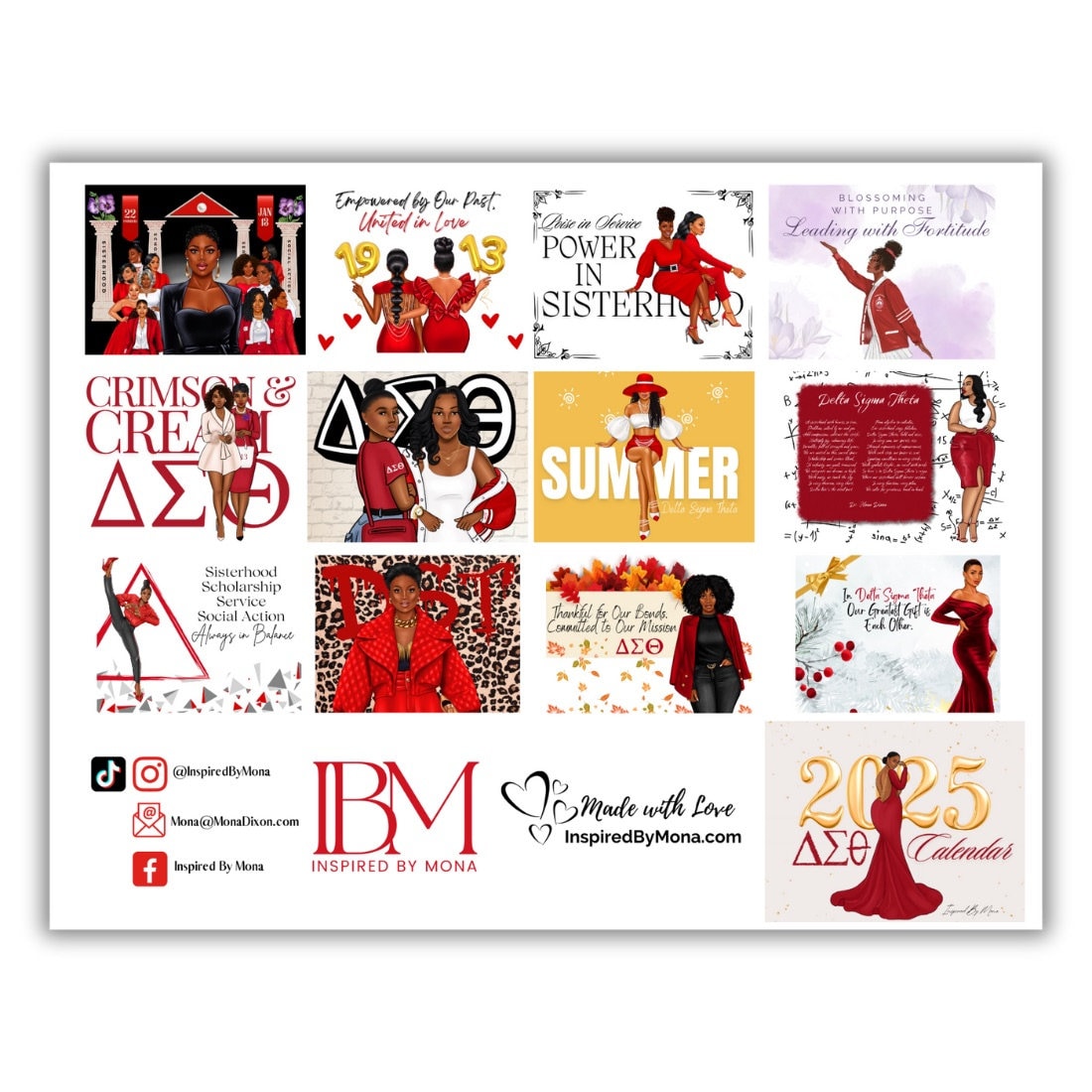 2025 Delta Sigma Theta Calendar Etsy