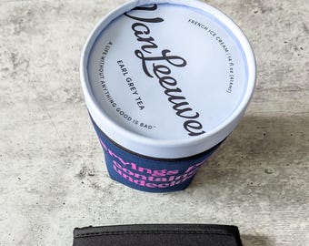 Pre-order*** SERVINGS per CONTAINER: UNDECIDED neoprene ice cream pint sleeve koozee cozy foodie