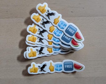 Go Birds Fuck ICE Free Palestine - vinyl sticker - political, resist, leftist, Philadelphia Eagles