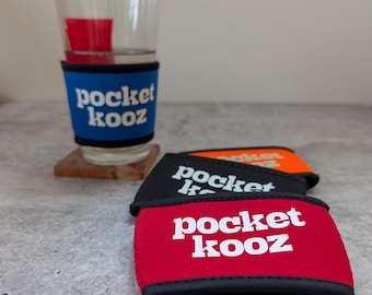 POCKET KOOZ - neoprene koozee for coffee cup/pint glass