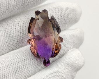 Tallado de ametrino, tallado de piedras preciosas sueltas con formas elegantes, suministro de joyería tallada a mano, colgante de piedras preciosas y más, fabricación de joyas