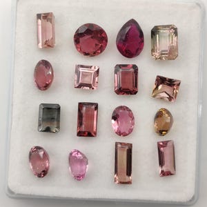 Natural Calibrated Tourmaline Cut Gemstone, multi  Color Tourmaline Mix Shape Mix Size Gemstone Loose Gemstone Ring Or Jewelry Making Gems