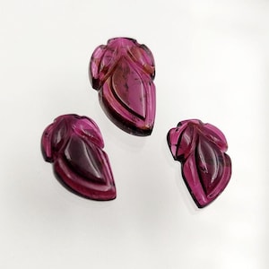 Pink Tourmaline Carved Pair Stone High Grade Quality Pair For Multiple Jewelry Uses Gift For Her Tourmaline Gemstone