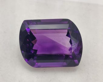 Natural Purple Amethyst Faceted Loose Gemstone, Fancy Cut Jewelry Supply Amethyst Gemstone