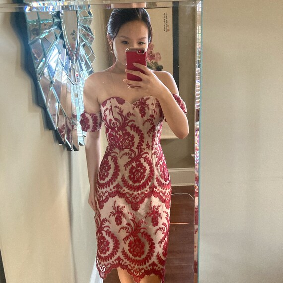 Vintage NBD Embroidered Cocktail Dress