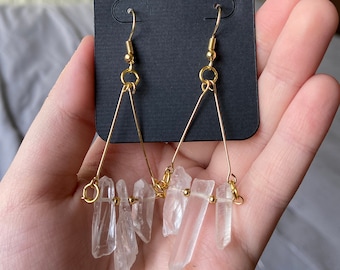 Quartz Crystal Earrings